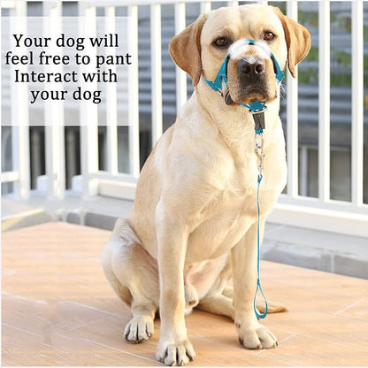 BARKLESS No-Pull Head Collar for Dogs Training & Walking Made Easy, Soft, Adjustable Dog Halter Harness with Safety Link- Put an End to Pulling on The Leash