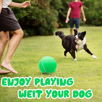 Banfeng Big Tennis Ball for Dogs, Giant Dog Tennis Ball Toy Large Outdoor Sports Gift for Small Medium Large Dog (Green, 9.5 inch)