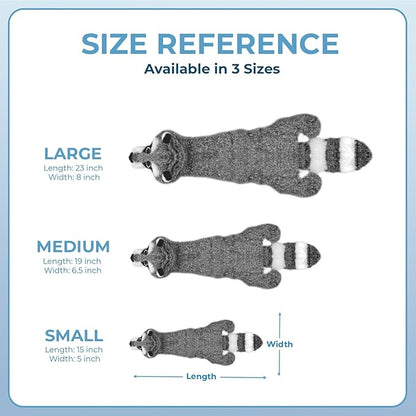 Best Pet Supplies Squeaky Dog Toys with Soft Durable Fabric for Small, Medium and Large Pets Interactive Toy for Indoor Play, Supports Active Biting and Play - Raccoon, Medium