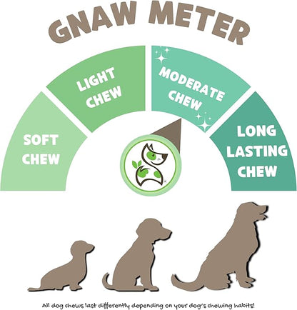 Nature Gnaws Beef Trachea Crunch Wraps for Dogs, 3 Count, Pack of 4 | Long Lasting | Natural Beef Jerky | Rawhide Free | Dog Chew Bones