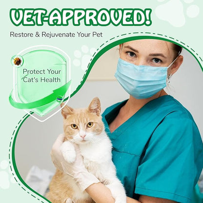 Antibiotics for Cats, Cat Antibiotics for Infections, Supports Immune & Cats Allergy Itch Relief, Health Supplies cat UTI Cat Multivitamin, 60ML