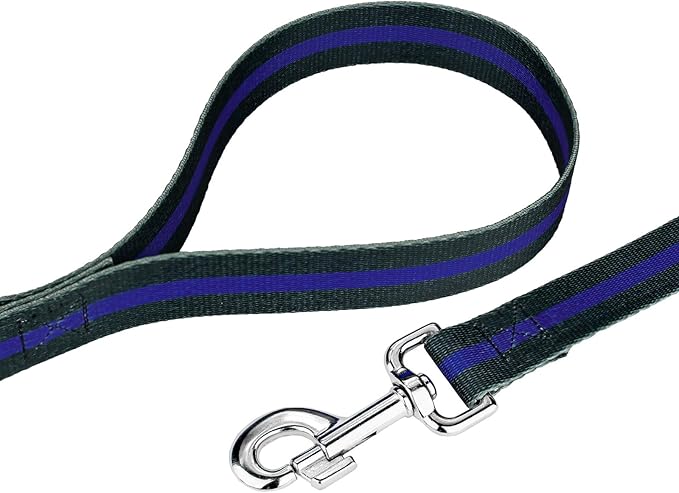 Country Brook Petz - Thin Blue Line Martingale Dog Collar and Leash - Camouflage Collection Featuring Rugged Designs (5/8 Inch, Small)