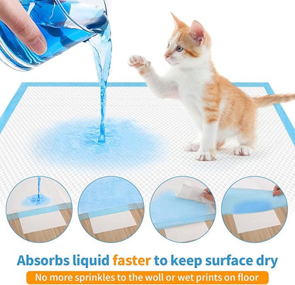 Bolux Dog and Puppy Training Pads， Disposable Dog Pee Pads (40, 23.5"*23.5"(60*60cm))