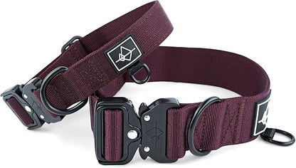 Made to ROAM Premium Dog Collar - Adjustable Heavy Duty Nylon Collar with Quick-Release Metal Buckle (Vermont Weekends, Classic Size 5)