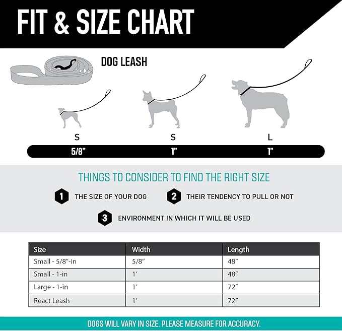 Wolfgang Heavy Duty Dog Leash, Pull-Tested to Over 800 lbs for Walking & Training, NewMoon Print, Small