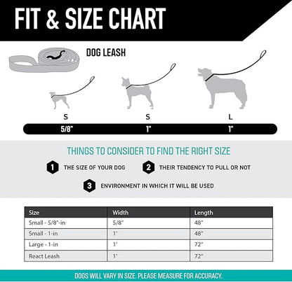 Wolfgang Heavy Duty Dog Leash, Pull-Tested for Walking & Training, NewMoon Print, Small