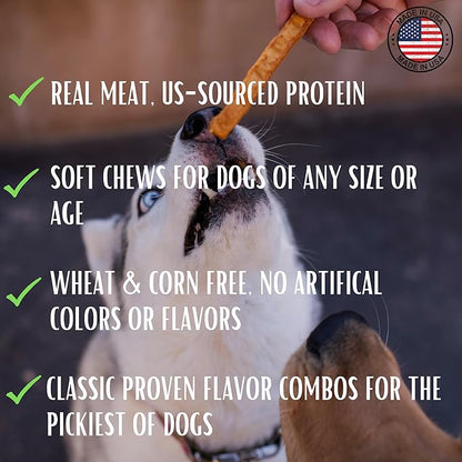 Loving Pets Soft Jerky Dog Treats – Real USA-Sourced Meat Dog Snacks for Training, Puppies & Everyday Reward – Soft, Chewy Dog Treats for Small, Medium & Large Dogs – Wheat & Corn Free