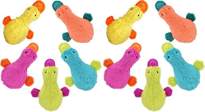Multipet Duckworth Plush Filled Dog Toy,Assorted Colors,(Pack of 2)