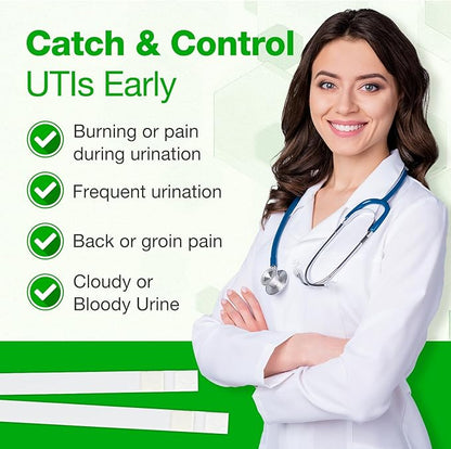 Easy@Home UTI Test Strips: Highly Accurate Urinary Tract Test Kit for Women Men, Bladder Infection Urine Testing, Quick Results, OTC Use (UTI - 5 Pack)