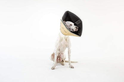 All Four Paws Comfy Cone Pet Cone for Dogs, Cats, Medium (Extra-Long), Tan - Comfortable Soft Dog Cone Collar Alternative for After Surgery, Wound Care, Spay, Neuter - Recovery Elizabethan-Collar