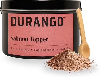 Durango Salmon Dog Food Topper, Single-Ingredient Dried Salmon Dog Food Topper for Dry Food, Fish Protein Dried Mixer with Omega Rich Meal Booster, 120+ Servings