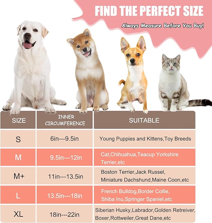 Dog Cone Collar Inflatable Donut for Large Medium Small Dogs, Soft Waterproof Dog Cone Alternative After Surgery Prevents Licking Wounds Easy Clean (Pink, S (Neck 5"-9"))