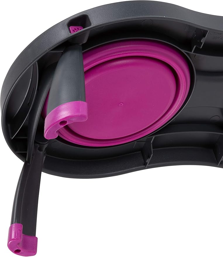 Dexas Pets Double Elevated Pet Feeder, Fuchsia, Small/1 Cup Capacity Bowls (PW1004322405)