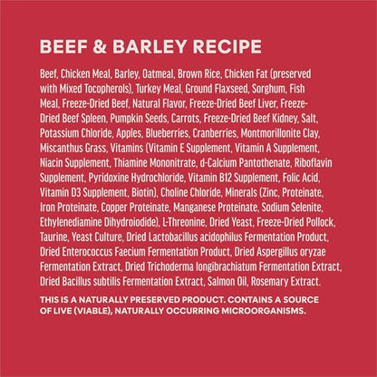 Instinct RawBoost, Natural Dry Dog Food with FreshDried Raw, Whole Grain Recipe - Real Beef & Barley, 20 lb. Bag
