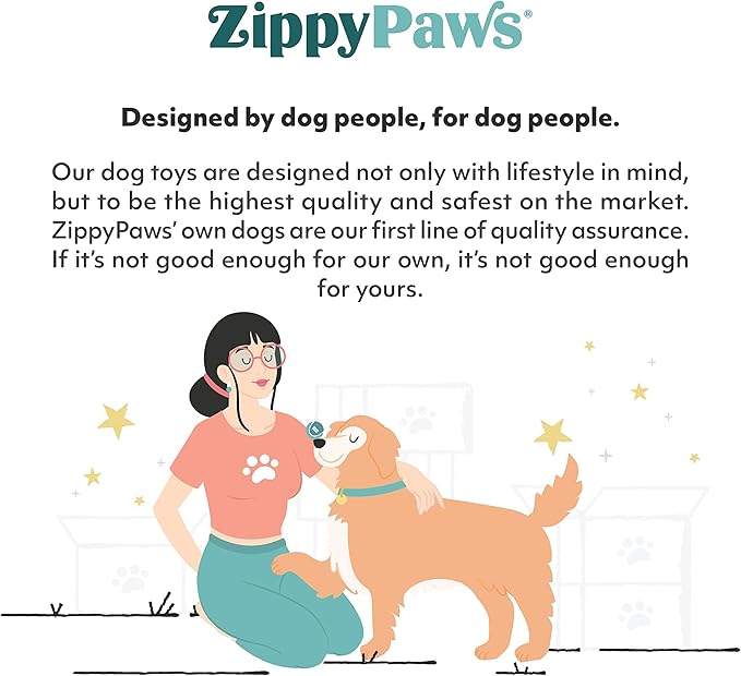 ZippyPaws Burrow Replacement Miniz - Interactive Dog & Puppy Toys for Boredom, Stimulating Pet Products to Keep Them Busy, Plush Refills for Hide & Seek Puzzle, Squeaky Enrichment - Mixed Food 6 Pack