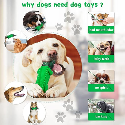 Dog Toys for Aggressive Chewers -Indestructible Dog Toys for Large Dogs to Reduce Pet Anxiety and Boredom for Small, Medium, Large Breed, Dog Chew Toys to Keep Them Busy