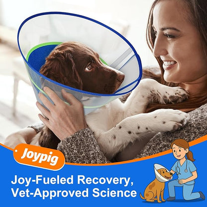 Dog Cone Collar with Soft Liner to Stop Licking, Elizabeth Recovery Collar After Surgery for Large Medium Dogs, Comfortable Pet Head Cone Alternative for Neutering Spay Injury (XL)