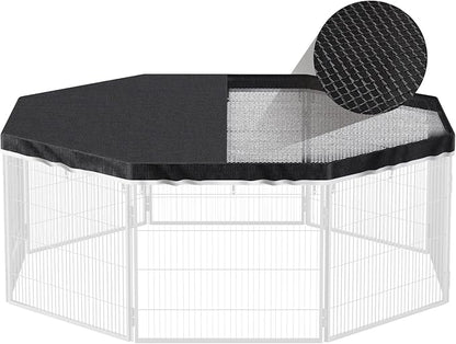 PJYuCien Dog Playpen Top Cover - Fits Most 8 Panels 32 Inch Width Metal Dog Fence Octagonal Pet Pen (Note: Only PlayPen Top Cover, NO PLAYPEN)