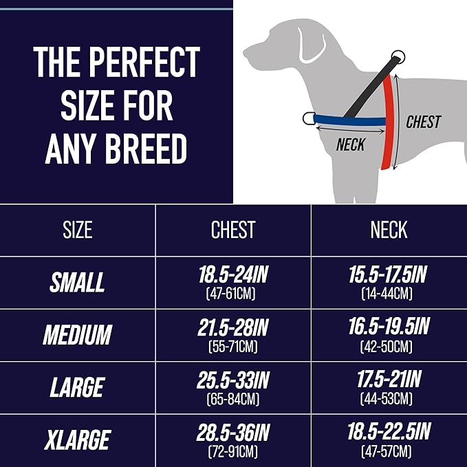 Leash Boss No Pull Dog Harness, Easy Walk for Small, Medium, and Large Pets, Reflective with Rear and Front Clip Attachment (Wave Pattern, Small)