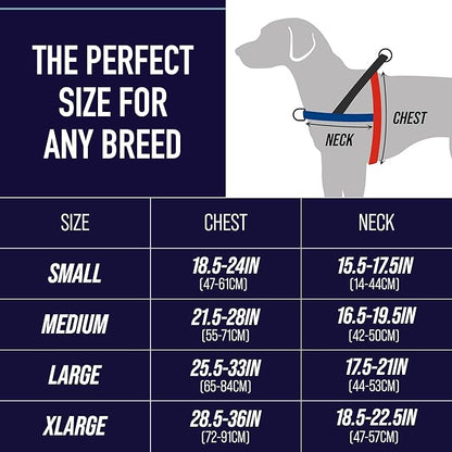 Leash Boss No Pull Dog Harness, Easy Walk for Small, Medium, and Large Pets, Reflective with Rear and Front Clip Attachment (Wave Pattern, Small)