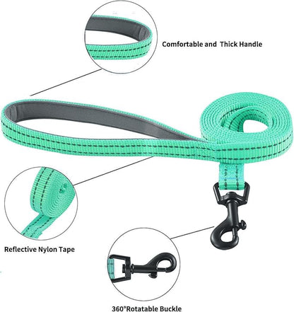 Hipubby Dog Harness and Leash Set, No Pull Soft Mesh Puppy Harness for Small Medium Dogs, Cats - Step in Reflective Breathable Lightweight Vest Harness for Walking, Training - Green, XS