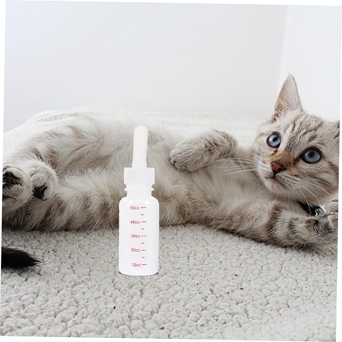 Pet Nurser Bottles Dog Bottle for Nursing 3 Pack Kitten Milk Replacement Liquids Portable Lightweight Nursing Flasks