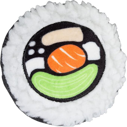Pearhead Sushi Plush Squeaky Dog Toys – Soft Durable Food-Themed Chew Toys for Small & Medium Dogs, Interactive Plush Dog Toy Set of 3
