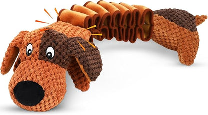 Squeaky Plush Dog Toys for Large Dogs with Squeaky and Crinkle Paper, Tug of War Pet Toys for Dogs, Interactive Pull Puppy Chew Toys for Small, Medium and Large Dogs