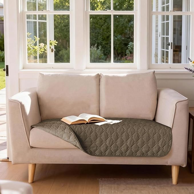 gogobunny 100% Double Sided Waterproof Dog Blanket Soft Pet Bed Cover Reversible Protect Furniture Couch Sofa Car for Puppy Cat Kids (Dark Walnut/Light Walnut, 32x53 Inch (Pack of 1))