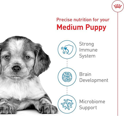 Royal Canin Size Health Nutrition Medium Puppy Dry Dog Food, 17 lb Bag