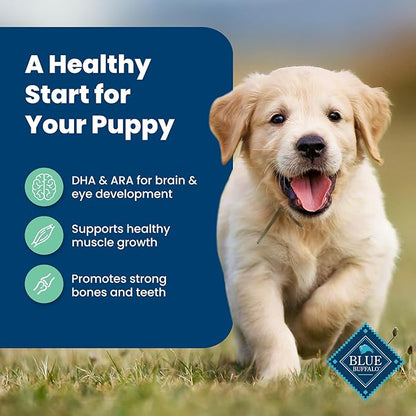 Blue Buffalo Life Protection Formula Puppy Dry Dog Food with DHA and ARA, Made with Natural Ingredients, Lamb & Oatmeal Recipe, 34-lb Bag