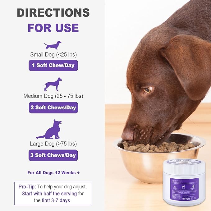 MARIMER Hip & Joint Chews for Dogs – Glucosamine, MSM, Chondroitin, Turmeric & Omega-3 – Mobility Chews for Dogs with Green Lipped Mussel & Eggshell Membrane – Chicken Flavor – 100 Soft Chews