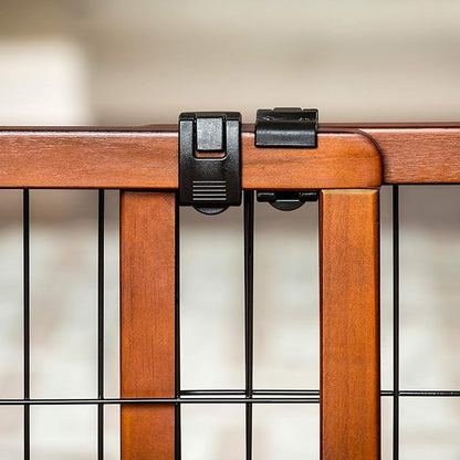 Carlson 41"-70" Super Wide Dog Gate, Premium Wooden Adjustable Freestanding Pet Gate for Doorways & Hallways