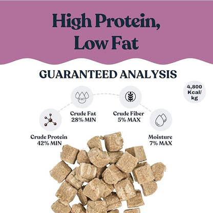 hotspot pets Freeze Dried Rabbit Treats for Dogs & Cats, USA Made - 1LB Bag 600+ Pcs, Single Ingredient Rabbit Bites - High Protein, Training Reward & Food Topper - Grain Free, Low Calorie Snack