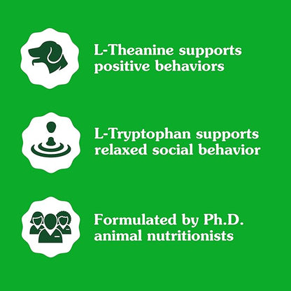 Greenies Supplements Calming Chews for Dogs Chicken Flavor, Dog Calming Chews, 14.7 oz. Container of 80 Count