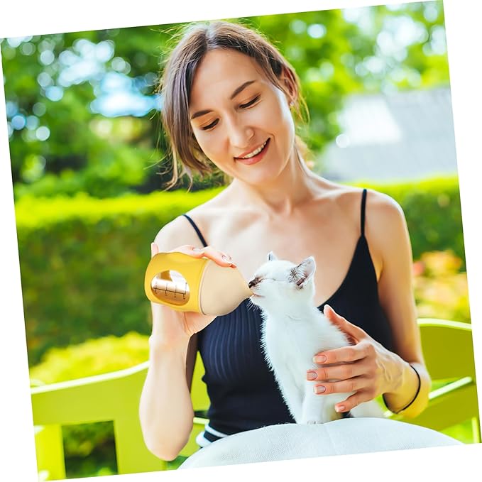 YARNOW Milk Replacer for Puppies Pet Bottle Nursing Puppy Bottles for Nursing Kitten Ergonomic Design Easy to Clean
