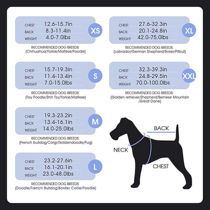 FUAMEY Dog Recovery Suit Male,Dogs Surgery Neuter Suits Puppy Spay Shirts for Female Protect Dog's Skin Anti Licking Abdominal Wounds Doggie Onesie Pet Bodysuit Alternative to Cone Black S