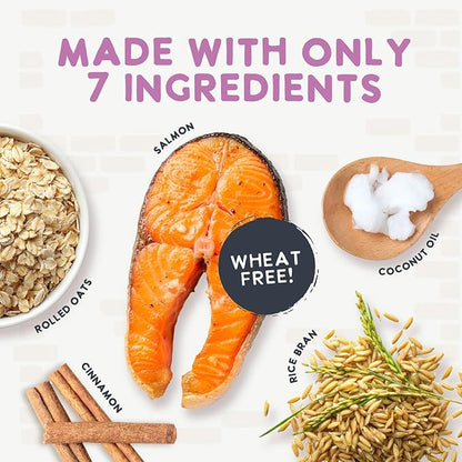 Health Extension Oven-Baked Dog Treats, Salmon Recipe – Gluten & Wheat-Free, Superfood-Infused, Crunchy Biscuits for Puppy Training (2.25 lb)