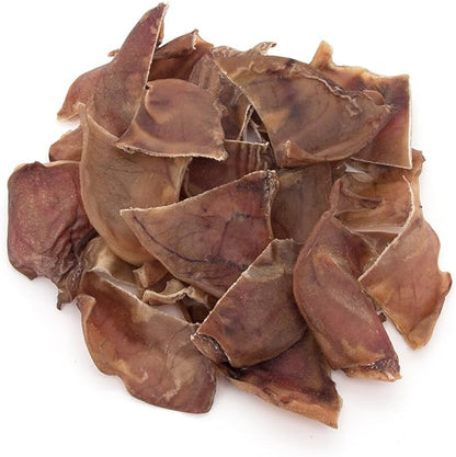 Best Pet Supplies GigaBite Half-Cut Pig Ears for Dogs - All-Natural Slow-Roasted Chews that Clean Teeth and Satisfy Aggressive Chewers - 20 Pack for Medium, Large Dogs