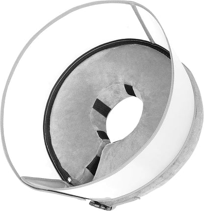 BARKLESS Inflatable Dog Cone, Soft Dog Donut Collar After Surgery, 2-in-1 Inflatable Collar with Detachable Anti-Licking Shield, Patented Donut Cone to Stop Licking Wounds