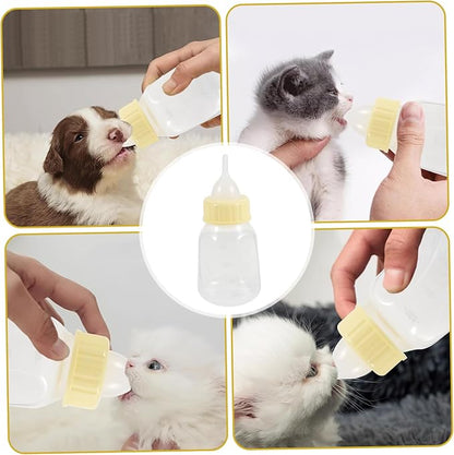 Happyyami Dog Cat Pet Nursing Bottle Set Puppy Bottle Feeder Pet Pacifier for Kitten Puppy Milk Feeder Reusable Nursing