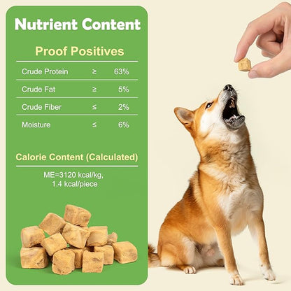MON2SUN Freeze Dried Salmon Cat and Dog Treats, Single Ingredient Natural and Healthy Dog Snacks, High Protein Training Treats & Food Topper, 10.6oz