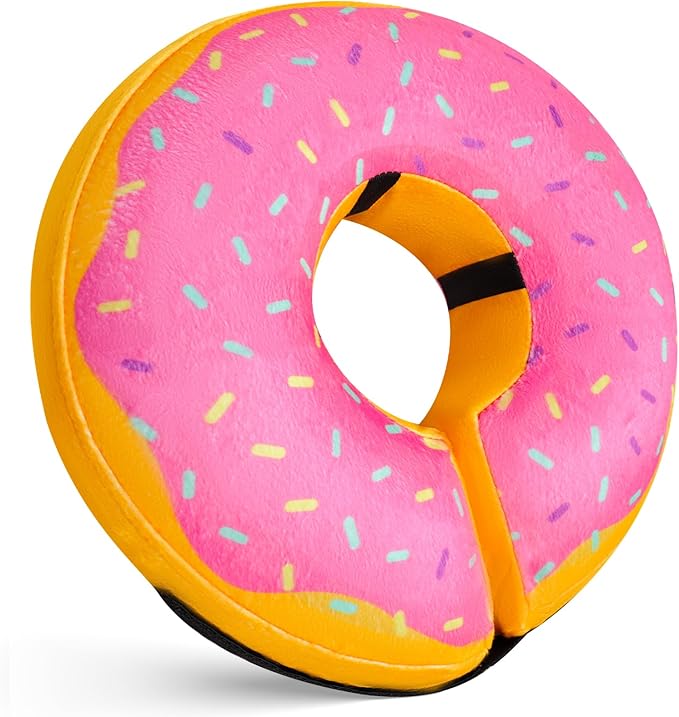 Katoggy Inflatable Dog Cone Collar for After Surgery, Doggie Neck Blow up Donut Recovery ECollar, Soft Adjustable Dog Cone for Small Medium Large Dogs and Cats