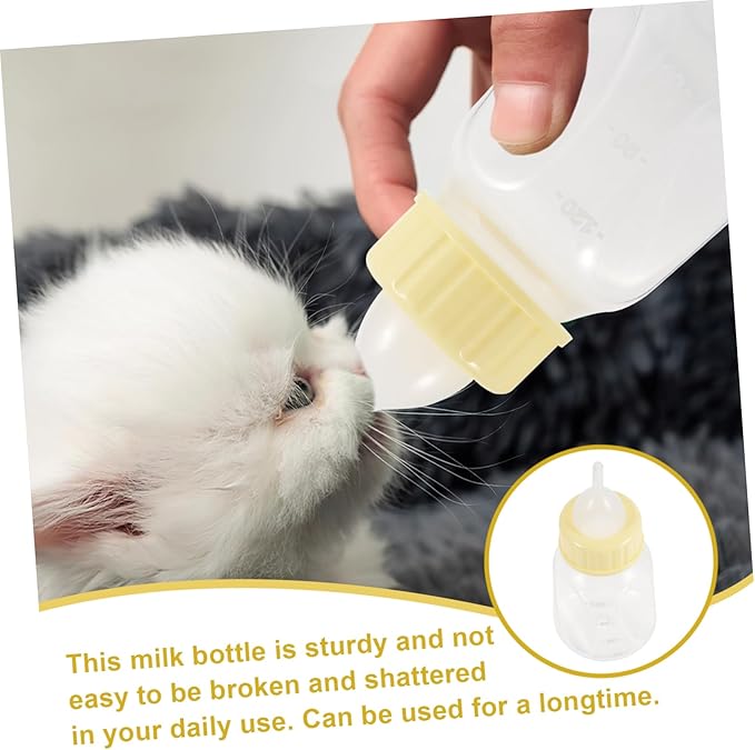 Happyyami Dog Cat Pet Nursing Bottle Set Puppy Bottle Feeder Pet Pacifier for Kitten Puppy Milk Feeder Reusable Nursing