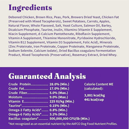 Halo Holistic Small Breed Dog Food, Cage Free Chicken & Brown Rice Recipe, Healthy Grains Dry Dog Food, Complete Digestive Health, 3.5 lb Bag
