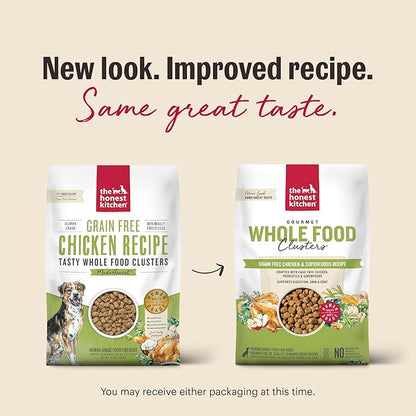 The Honest Kitchen Human Grade Whole Food Clusters Dog Grain Free Chicken 10 lb Bag