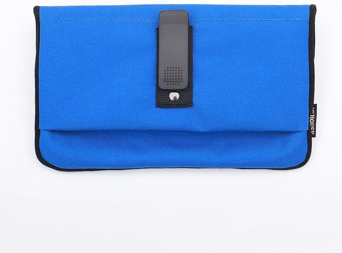 Hands Free Dog Leash, Heavy Duty with Waist Belt & Storage Pouch, Strong Pull Control, Two Handles Bungee for Running & Walking, Big & Medium Dogs, Blue