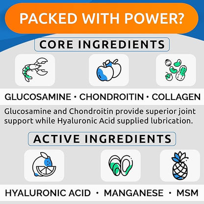 BARK&SPARK Liquid Collagen for Dogs w/Glucosamine (16 OZ) Advanced Mobility Joint Supplement for Dogs - Advanced Formula w/Chondroitin, MSM - Hip & Joint + Skin & Coat Care - Made in USA