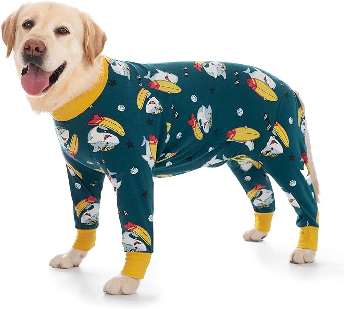 Dog Surgery Recovery Suit Onesies for Large Dogs Spayed Recovery Suit Cone Alternative After Surgery Abdominal Wounds Protector Dog Bodysuit for Medium Large Dogs Pajamas