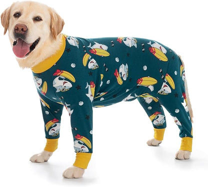 Dog Surgery Recovery Suit Onesies for Large Dogs Spayed Recovery Suit Cone Alternative After Surgery Abdominal Wounds Protector Dog Bodysuit for Medium Large Dogs Pajamas